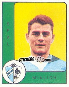 Sticker Giovanni Mialch - Calciatori 1961-1962 n. 219 - Panini