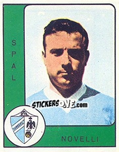 Cromo Alberto Novelli - Calciatori 1961-1962 - Panini