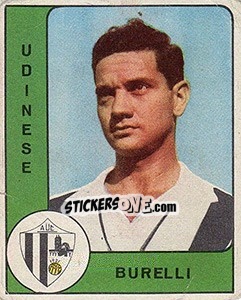 Sticker Guglielmo Burelli - Calciatori 1961-1962 - Panini