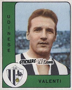 Cromo Renato Valenti - Calciatori 1961-1962 - Panini