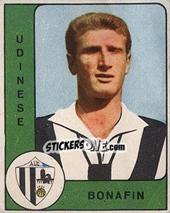 Sticker Giulio Bonafin - Calciatori 1961-1962 n. 257 - Panini
