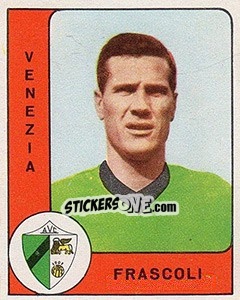 Sticker Sergio Frascoli - Calciatori 1961-1962 - Panini