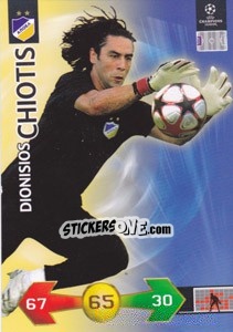 Sticker Dionisios Chiotis - UEFA Champions League 2009-2010. Super Strikes Update n. 351 - Panini