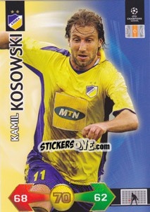Sticker Kamil Kosowski - UEFA Champions League 2009-2010. Super Strikes Update n. 353 - Panini