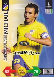Cromo Chrysostomos Michail - UEFA Champions League 2009-2010. Super Strikes Update - Panini