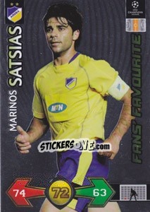 Sticker Marinos Satsias - UEFA Champions League 2009-2010. Super Strikes Update - Panini