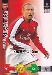 Sticker Mikaël Silvestre - UEFA Champions League 2009-2010. Super Strikes Update - Panini