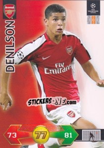 Sticker Denilson - UEFA Champions League 2009-2010. Super Strikes Update - Panini