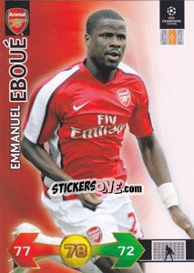 Sticker Emmanuel Eboué - UEFA Champions League 2009-2010. Super Strikes Update - Panini