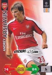 Sticker Andrey Arshavin - UEFA Champions League 2009-2010. Super Strikes Update n. 368 - Panini