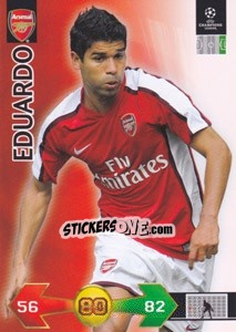 Sticker Eduardo da Silva - UEFA Champions League 2009-2010. Super Strikes Update - Panini