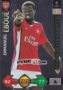 Sticker Emmanuel Eboué - UEFA Champions League 2009-2010. Super Strikes Update n. 377 - Panini