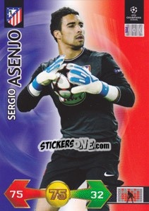Sticker Sergio Asenjo - UEFA Champions League 2009-2010. Super Strikes Update n. 380 - Panini