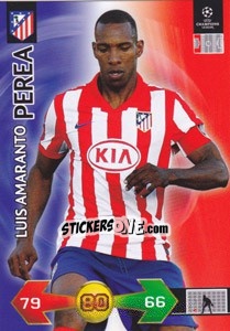 Sticker Luis Amaranto Perea - UEFA Champions League 2009-2010. Super Strikes Update n. 383 - Panini