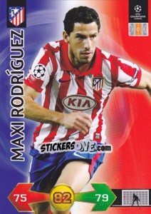 Cromo Maxi Rodríguez - UEFA Champions League 2009-2010. Super Strikes Update - Panini