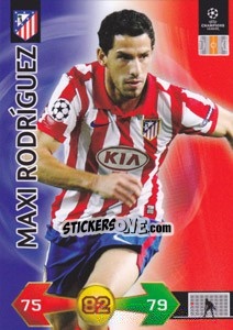 Sticker Maxi Rodríguez - UEFA Champions League 2009-2010. Super Strikes Update n. 385 - Panini