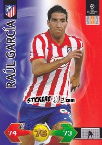 Sticker Raúl García - UEFA Champions League 2009-2010. Super Strikes Update - Panini