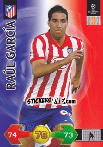 Sticker Raúl García - UEFA Champions League 2009-2010. Super Strikes Update n. 386 - Panini
