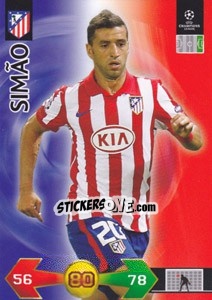 Sticker Simão - UEFA Champions League 2009-2010. Super Strikes Update n. 390 - Panini