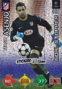 Sticker Sergio Asenjo - UEFA Champions League 2009-2010. Super Strikes Update n. 394 - Panini