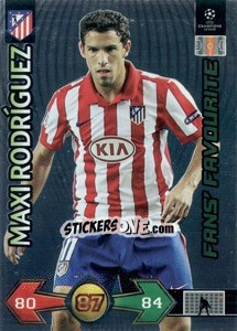 Cromo Maxi Rodríguez - UEFA Champions League 2009-2010. Super Strikes Update - Panini
