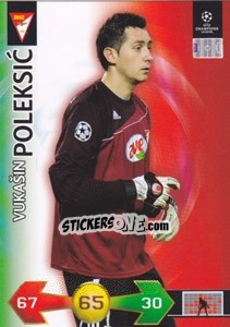 Cromo Vukašin Poleksic - UEFA Champions League 2009-2010. Super Strikes Update - Panini