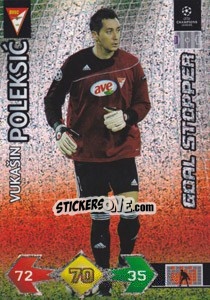 Sticker Vukašin Poleksic - UEFA Champions League 2009-2010. Super Strikes Update - Panini