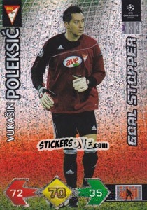 Sticker Vukašin Poleksic - UEFA Champions League 2009-2010. Super Strikes Update n. 402 - Panini