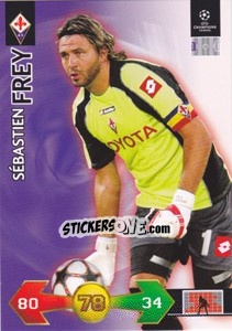 Cromo Sébastien Frey - UEFA Champions League 2009-2010. Super Strikes Update - Panini