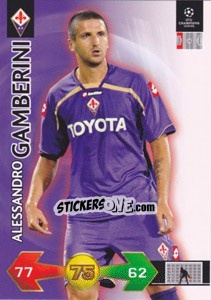 Sticker Alessandro Gamberini - UEFA Champions League 2009-2010. Super Strikes Update - Panini