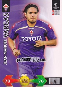 Sticker Juan Manuel Vargas - UEFA Champions League 2009-2010. Super Strikes Update n. 406 - Panini