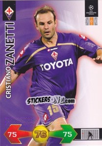 Sticker Cristiano Zanetti - UEFA Champions League 2009-2010. Super Strikes Update - Panini