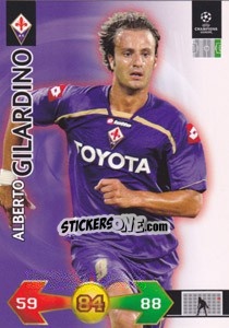 Sticker Alberto Gilardino - UEFA Champions League 2009-2010. Super Strikes Update n. 412 - Panini
