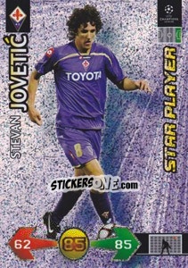 Sticker Stevan Jovetic - UEFA Champions League 2009-2010. Super Strikes Update - Panini