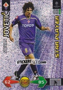 Sticker Stevan Jovetic - UEFA Champions League 2009-2010. Super Strikes Update n. 414 - Panini