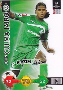 Sticker John Culma Jairo - UEFA Champions League 2009-2010. Super Strikes Update - Panini
