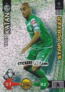 Sticker Yaniv Katan - UEFA Champions League 2009-2010. Super Strikes Update n. 423 - Panini