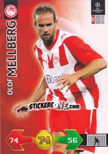 Sticker Olof Mellberg - UEFA Champions League 2009-2010. Super Strikes Update - Panini