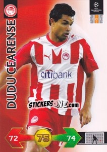 Figurina Dudu Cearense - UEFA Champions League 2009-2010. Super Strikes Update n. 431 - Panini