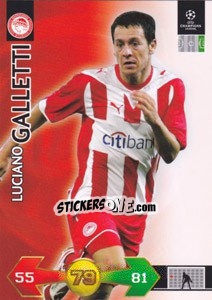 Cromo Luciano Galletti - UEFA Champions League 2009-2010. Super Strikes Update n. 432 - Panini