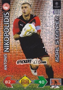 Cromo Antonios Nikopolidis - UEFA Champions League 2009-2010. Super Strikes Update - Panini