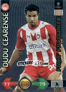 Sticker Dudu Cearense - UEFA Champions League 2009-2010. Super Strikes Update - Panini