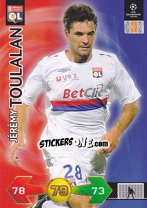 Cromo Jérémy Toulalan - UEFA Champions League 2009-2010. Super Strikes Update - Panini