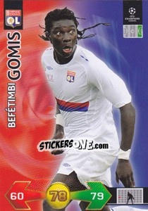 Sticker Bafétimbi Gomis - UEFA Champions League 2009-2010. Super Strikes Update n. 446 - Panini