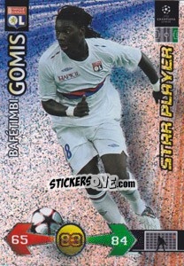 Cromo Bafétimbi Gomis - UEFA Champions League 2009-2010. Super Strikes Update - Panini