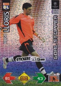 Cromo Hugo Lloris - UEFA Champions League 2009-2010. Super Strikes Update - Panini