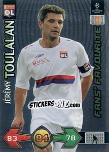 Sticker Jérémy Toulalan - UEFA Champions League 2009-2010. Super Strikes Update - Panini