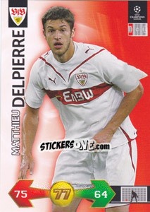 Sticker Matthieu Delpierre - UEFA Champions League 2009-2010. Super Strikes Update - Panini