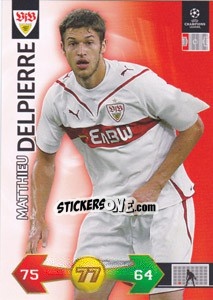 Sticker Matthieu Delpierre - UEFA Champions League 2009-2010. Super Strikes Update n. 454 - Panini