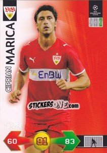 Sticker Ciprian Marica - UEFA Champions League 2009-2010. Super Strikes Update - Panini